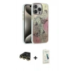 MARSİLYAN™- iPhone 14 Pro Kılıf Zirve Modern Prime - Şeffaf Pasifik Cam Ekran Koruyucu + Raze Metal Kamera Lens - GD