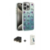 MARSİLYAN™- iPhone 14 Pro Kılıf Zirve Modern Prime - Şeffaf Pasifik Cam Ekran Koruyucu + Raze Metal Kamera Lens - GD