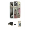 MARSİLYAN™- iPhone 14 Pro Kılıf Zirve Modern Prime - Siyah 6D Mat Seramik Hayalet Nano Ekran Koruyucu + Raze Metal Kamera Lens - GD