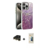 MARSİLYAN™- iPhone 14 Pro Kılıf Zirve Modern Prime - Siyah 6D Mat Seramik Hayalet Nano Ekran Koruyucu + Raze Metal Kamera Lens - GD