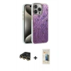 MARSİLYAN™- iPhone 14 Pro Kılıf Zirve Modern Prime - Siyah 6D Mat Seramik Hayalet Nano Ekran Koruyucu + Raze Metal Kamera Lens - GD