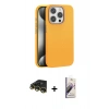 MARSİLYAN™- iPhone 14 Pro Kılıf Zirve Modern Prime - Siyah Bilvis 3D Mat Cam Ekran Koruyucu + Raze Metal Kamera Lens - GD