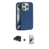 MARSİLYAN™- iPhone 14 Pro Kılıf Zirve Modern Prime - Siyah Bilvis 3D Mat Cam Ekran Koruyucu + Raze Metal Kamera Lens - GD