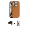 MARSİLYAN™- iPhone 14 Pro Kılıf Zirve Modern Prime - Siyah Bilvis 3D Mat Cam Ekran Koruyucu + Raze Metal Kamera Lens - GD
