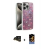 MARSİLYAN™- iPhone 14 Pro Kılıf Zirve Modern Prime - Siyah Buffer Hayalet Cam Ekran Koruyucu + Raze Metal Kamera Lens - GD