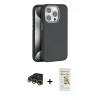 MARSİLYAN™- iPhone 14 Pro Kılıf Zirve Modern Prime - Siyah Mat Seramik Nano Ekran Koruyucu + Raze Metal Kamera Lens - GD