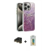 MARSİLYAN™- iPhone 14 Pro Kılıf Zirve Modern Prime - Siyah Polymer Nano Ekran Koruyucu + Raze Metal Kamera Lens - GD