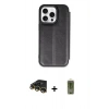 MARSİLYAN™- iPhone 14 Pro Kılıf Zirve Yansıma Serisi - Siyah Joko Magic 5D Hayalet Cam + Raze Metal Kamera Lens - GD
