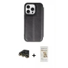 MARSİLYAN™- iPhone 14 Pro Kılıf Zirve Yansıma Serisi - Siyah Mat Seramik Nano Ekran Koruyucu + Raze Metal Kamera Lens - GD