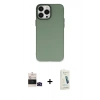 MARSİLYAN™- iPhone 14 Pro Max Kılıf Ahenk Çizgi Prime - Şeffaf Pasifik Cam Ekran Koruyucu + Bilvis Titan Kamera Lens - SH