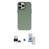 MARSİLYAN™- iPhone 14 Pro Max Kılıf Ahenk Çizgi Prime - Şeffaf Royal Nano Ekran Koruyucu + Bilvis Titan Kamera Lens - DNMR