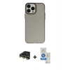 MARSİLYAN™- iPhone 14 Pro Max Kılıf Ahenk Çizgi Prime - Şeffaf Royal Nano Ekran Koruyucu + Raze Metal Kamera Lens - GD