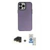 MARSİLYAN™- iPhone 14 Pro Max Kılıf Ahenk Çizgi Prime - Şeffaf Royal Nano Ekran Koruyucu + Raze Metal Kamera Lens - GD