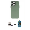 MARSİLYAN™- iPhone 14 Pro Max Kılıf Ahenk Çizgi Prime - Siyah 18D Cam Ekran Koruyucu + Bilvis Titan Kamera Lens - DNMR