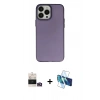 MARSİLYAN™- iPhone 14 Pro Max Kılıf Ahenk Çizgi Prime - Siyah 3D Antistatik Cam Ekran Koruyucu + Bilvis Titan Kamera Lens - GD