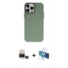 MARSİLYAN™- iPhone 14 Pro Max Kılıf Ahenk Çizgi Prime - Siyah 3D Antistatik Cam Ekran Koruyucu + Bilvis Titan Kamera Lens - SH