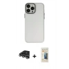 MARSİLYAN™- iPhone 14 Pro Max Kılıf Ahenk Çizgi Prime - Siyah 6D Mat Seramik Hayalet Nano Ekran Koruyucu + Raze Metal Kamera Lens - GS
