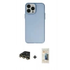 MARSİLYAN™- iPhone 14 Pro Max Kılıf Ahenk Çizgi Prime - Siyah 6D Mat Seramik Hayalet Nano Ekran Koruyucu + Raze Metal Kamera Lens - GD