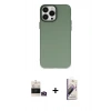 MARSİLYAN™- iPhone 14 Pro Max Kılıf Ahenk Çizgi Prime - Siyah Bilvis 3D Mat Cam Ekran Koruyucu + Bilvis Titan Kamera Lens - GD