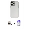 MARSİLYAN™- iPhone 14 Pro Max Kılıf Ahenk Çizgi Prime - Siyah Bilvis 5in1 3D Magic Cam Ekran Koruyucu + Bilvis Titan Kamera Lens - GD