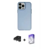 MARSİLYAN™- iPhone 14 Pro Max Kılıf Ahenk Çizgi Prime - Siyah Bilvis 5in1 3D Magic Cam Ekran Koruyucu + Raze Metal Kamera Lens - GS
