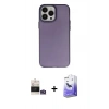 MARSİLYAN™- iPhone 14 Pro Max Kılıf Ahenk Çizgi Prime - Siyah Bilvis 5in1 5D Magic Hayalet Cam Ekran Koruyucu + Bilvis Titan Kamera Lens - GS