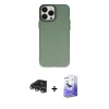 MARSİLYAN™- iPhone 14 Pro Max Kılıf Ahenk Çizgi Prime - Siyah Bilvis 5in1 5D Magic Hayalet Cam Ekran Koruyucu + Raze Metal Kamera Lens - GS