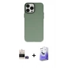 MARSİLYAN™- iPhone 14 Pro Max Kılıf Ahenk Çizgi Prime - Siyah Bilvis 5in1 5D Magic Hayalet Cam Ekran Koruyucu + Bilvis Titan Kamera Lens - GS
