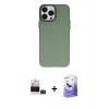 MARSİLYAN™- iPhone 14 Pro Max Kılıf Ahenk Çizgi Prime - Siyah Bilvis 5in1 5D Magic Hayalet Cam Ekran Koruyucu + Bilvis Titan Kamera Lens - DNMR