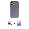MARSİLYAN™- iPhone 14 Pro Max Kılıf Ahenk Çizgi Prime - Siyah Bilvis 5in1 5D Magic Hayalet Cam Ekran Koruyucu + Bilvis Titan Kamera Lens - GS