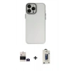 MARSİLYAN™- iPhone 14 Pro Max Kılıf Ahenk Çizgi Prime - Siyah Bilvis Hayalet Cam Ekran Koruyucu + Bilvis Titan Kamera Lens - DNMR