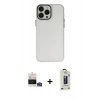 MARSİLYAN™- iPhone 14 Pro Max Kılıf Ahenk Çizgi Prime - Siyah Bilvis Hayalet Cam Ekran Koruyucu + Bilvis Titan Kamera Lens - GD