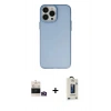 MARSİLYAN™- iPhone 14 Pro Max Kılıf Ahenk Çizgi Prime - Siyah Bilvis Hayalet Cam Ekran Koruyucu + Bilvis Titan Kamera Lens - GD