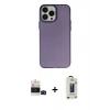 MARSİLYAN™- iPhone 14 Pro Max Kılıf Ahenk Çizgi Prime - Siyah Bilvis Hayalet Cam Ekran Koruyucu + Bilvis Titan Kamera Lens - SH