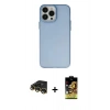 MARSİLYAN™- iPhone 14 Pro Max Kılıf Ahenk Çizgi Prime - Siyah Buffer Cam Ekran Koruyucu + Raze Metal Kamera Lens - GD