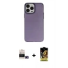 MARSİLYAN™- iPhone 14 Pro Max Kılıf Ahenk Çizgi Prime - Siyah Buffer Cam Ekran Koruyucu + Siyah Bilvis Titan Kamera Lens