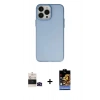 MARSİLYAN™- iPhone 14 Pro Max Kılıf Ahenk Çizgi Prime - Siyah Buffer Hayalet Cam Ekran Koruyucu + Bilvis Titan Kamera Lens - SH