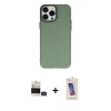 MARSİLYAN™- iPhone 14 Pro Max Kılıf Ahenk Çizgi Prime - Siyah Joko 5D Cam + Derin Mor Bilvis Titan Kamera Lens