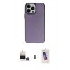 MARSİLYAN™- iPhone 14 Pro Max Kılıf Ahenk Çizgi Prime - Siyah Joko 5D Cam + Bilvis Titan Kamera Lens - GD