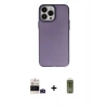 MARSİLYAN™- iPhone 14 Pro Max Kılıf Ahenk Çizgi Prime - Siyah Joko Magic 5D Hayalet Cam + Bilvis Titan Kamera Lens - DNMR