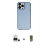 MARSİLYAN™- iPhone 14 Pro Max Kılıf Ahenk Çizgi Prime - Siyah Joko Magic 5D Hayalet Cam + Bilvis Titan Kamera Lens - SH