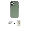 MARSİLYAN™- iPhone 14 Pro Max Kılıf Ahenk Çizgi Prime - Siyah Mat Seramik Nano Ekran Koruyucu + Band Metal Kamera Lens - GD