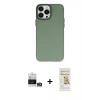 MARSİLYAN™- iPhone 14 Pro Max Kılıf Ahenk Çizgi Prime - Siyah Mat Seramik Nano Ekran Koruyucu + Bilvis Titan Kamera Lens - GS