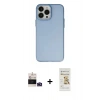 MARSİLYAN™- iPhone 14 Pro Max Kılıf Ahenk Çizgi Prime - Siyah Mat Seramik Nano Ekran Koruyucu + Bilvis Titan Kamera Lens - DNMR