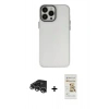 MARSİLYAN™- iPhone 14 Pro Max Kılıf Ahenk Çizgi Prime - Siyah Mat Seramik Nano Ekran Koruyucu + Raze Metal Kamera Lens - GS