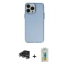MARSİLYAN™- iPhone 14 Pro Max Kılıf Ahenk Çizgi Prime - Siyah Polymer Nano Ekran Koruyucu + Raze Metal Kamera Lens - GS