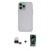 MARSİLYAN™- iPhone 14 Pro Max Kılıf Ahenk Çizgi Serisi - Şeffaf 360 Full Body Arka Koruyucu + Bilvis Titan Kamera Lens - GD