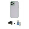 MARSİLYAN™- iPhone 14 Pro Max Kılıf Ahenk Çizgi Serisi - Şeffaf Royal Nano Ekran Koruyucu + Raze Metal Kamera Lens - GD