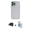 MARSİLYAN™- iPhone 14 Pro Max Kılıf Ahenk Çizgi Serisi - Şeffaf Royal Nano Ekran Koruyucu + Raze Metal Kamera Lens - GS