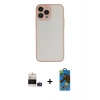 MARSİLYAN™- iPhone 14 Pro Max Kılıf Ahenk Çizgi Serisi - Siyah 18D Cam Ekran Koruyucu + Bilvis Titan Kamera Lens - DNMR